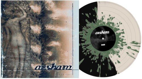 AZSHARA - ASHEN SKIES - HALF BLACK/HALF BONE W/ARMY GREEN Vinyl LP