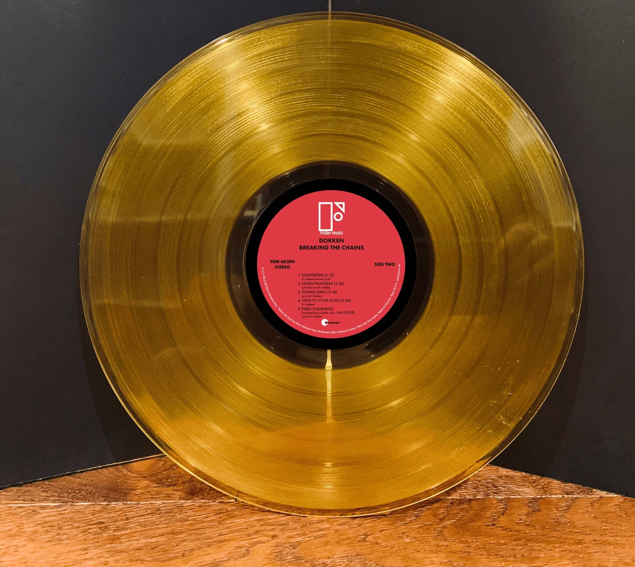 DOKKEN - BREAKING THE CHAINS GOLD Vinyl LP - Image 4