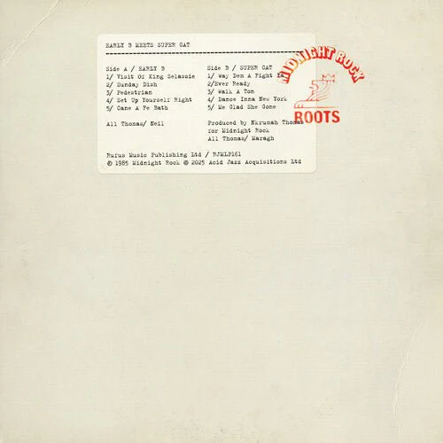 EARLY B / SUPER CAT - EARLY B MEETS SUPER CAT Vinyl LP