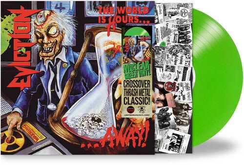 EVICTION - WORLD IS HOURS AWAY - GREEN Vinyl LP