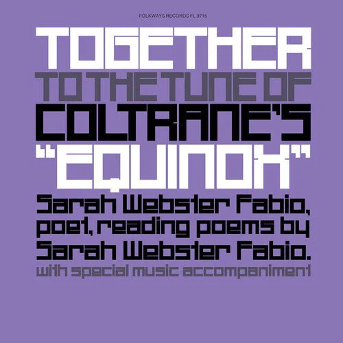 FABIO,SARAH WEBSTER - TOGETHER TO THE TUNE OF COLTRANE'S EQUINOX Vinyl LP