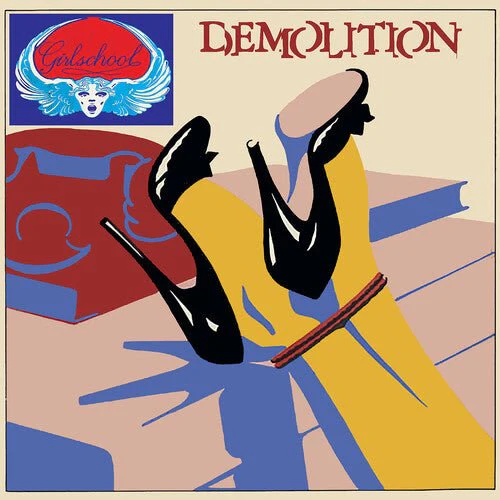 GIRLSCHOOL - DEMOLITION - YELLOW Vinyl LP