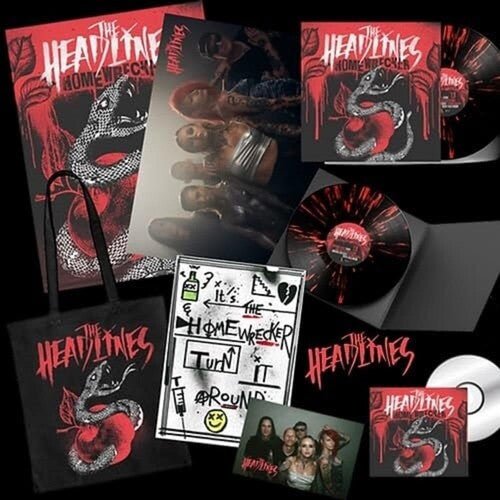 HEADLINES - HOMEWRECKER - BLACK/RED SPLATTER Vinyl LP