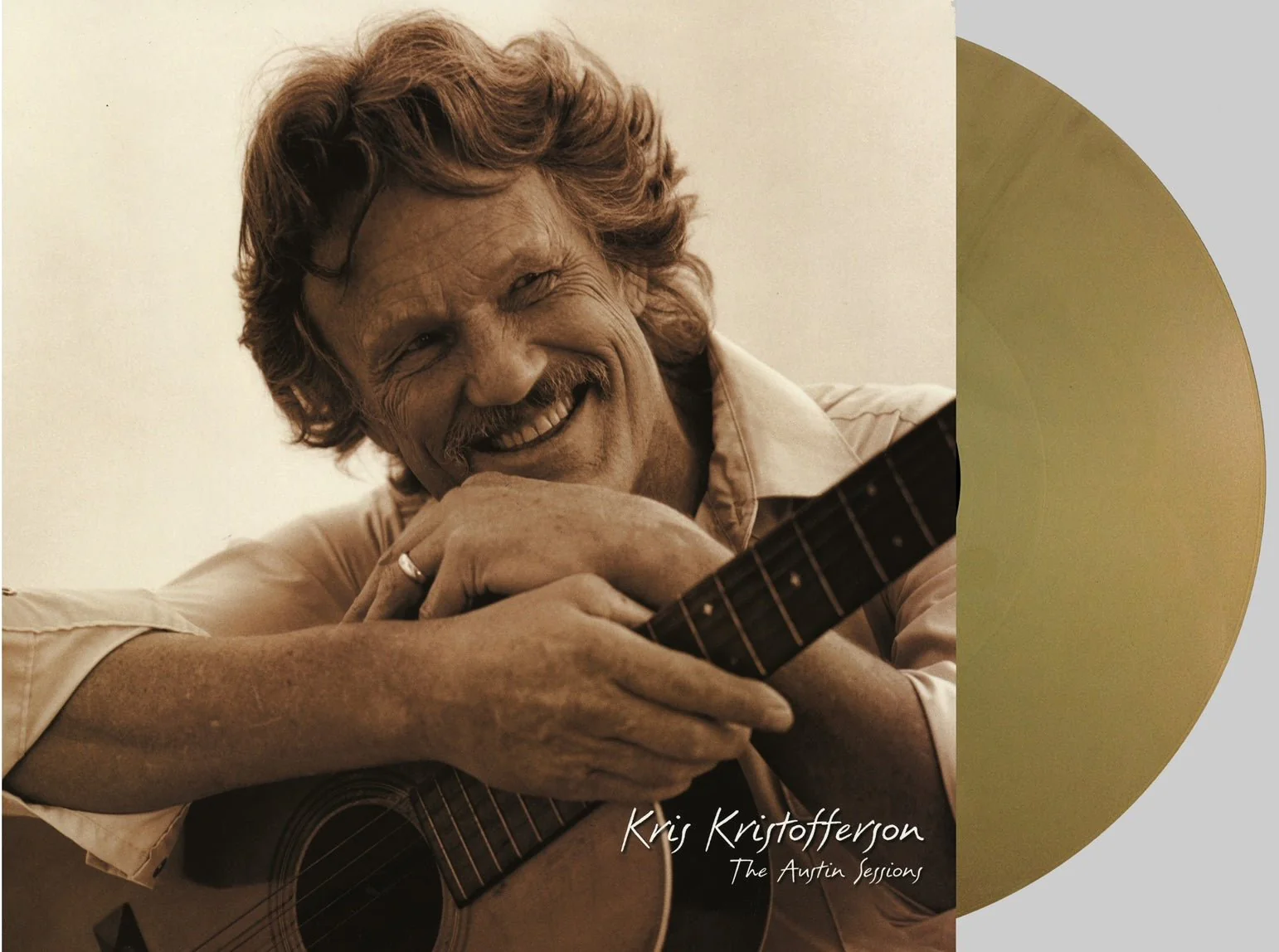 KRIS KRISTOFFERSON - THE AUSTIN SESSIONS 25TH ANNIVERSARY DELUXE EDITION Gold Vinyl LP