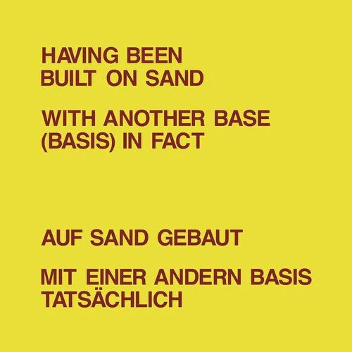 LANDRY,DICKIE / WEINER,LAWRENCE - HAVING BEEN BUILT ON SAND Vinyl LP