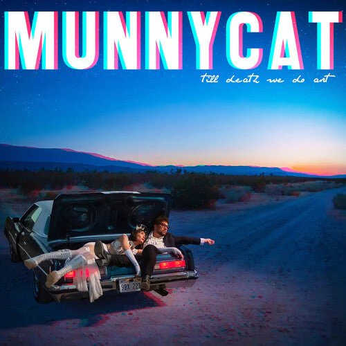 MUNNYCAT - TILL DEATH WE DO ART - SPLIT RED/BLUE TRANSPARENT Vinyl LP