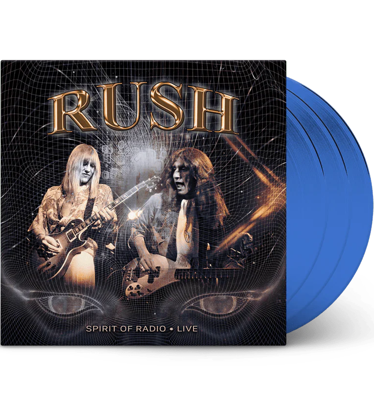 RUSH - SPIRIT OF RADIO LIVE BLUE Vinyl LP