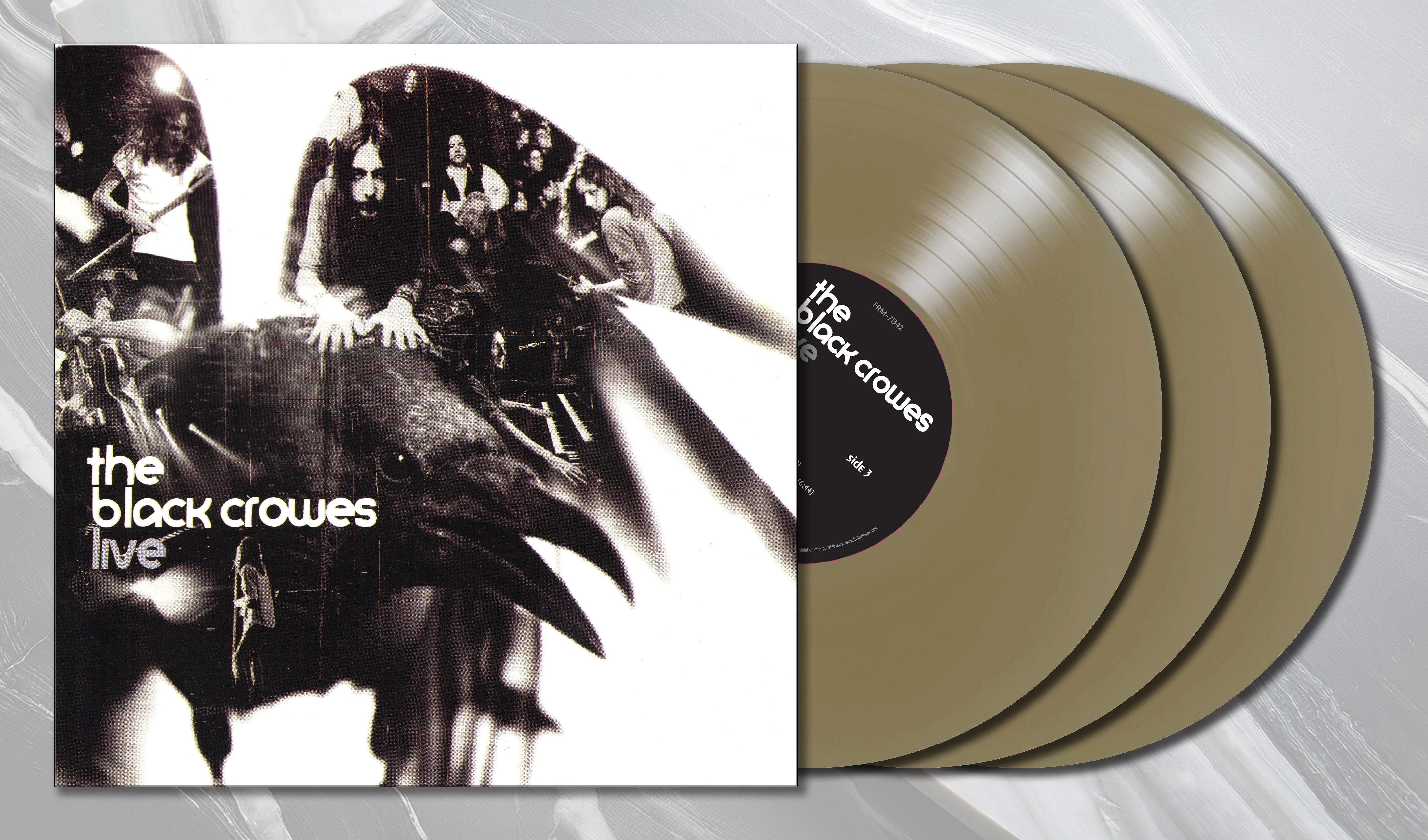 The Black Crowes - Live (Gold Metallic Vinyl/Limited Edition) 3 Vinyl LP