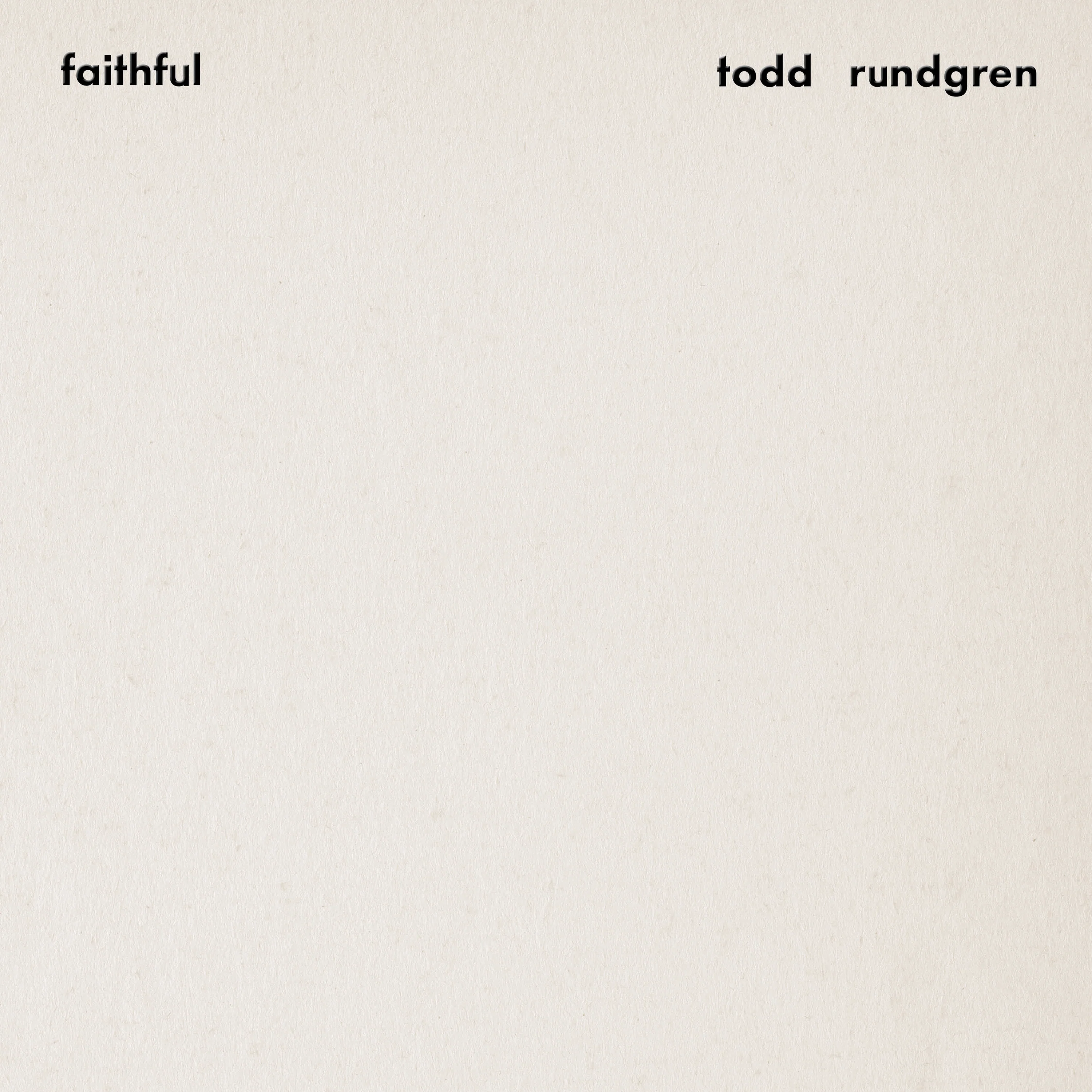 TODD RUNDGREN - FAITHFUL Premium Sound Edition Clear Gold Vinyl LP - Image 2