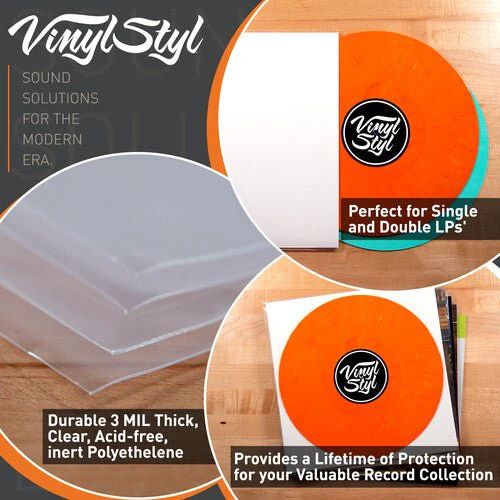 Vinyl Styl® 12 Inch Outer Record Sleeves - Easy Open - 50 Count (Crystal Clear) - Image 5