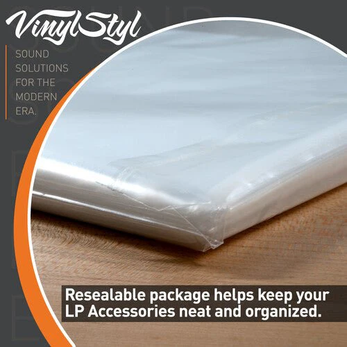 Vinyl Styl® 12 Inch Outer Record Sleeves - Open Top - 50 Count (Clear) - Image 5